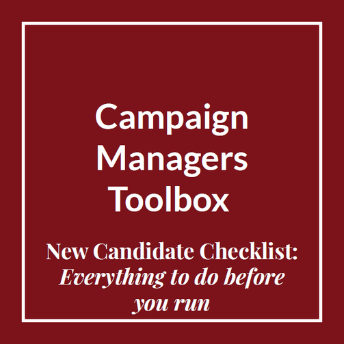 New Candidate Checklist | Campaign Managers Toolbox