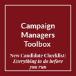 New Candidate Checklist | Campaign Managers Toolbox